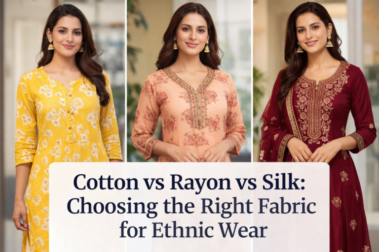 cotton vs rayon vs silk choosing the right fabric for ethnic wear