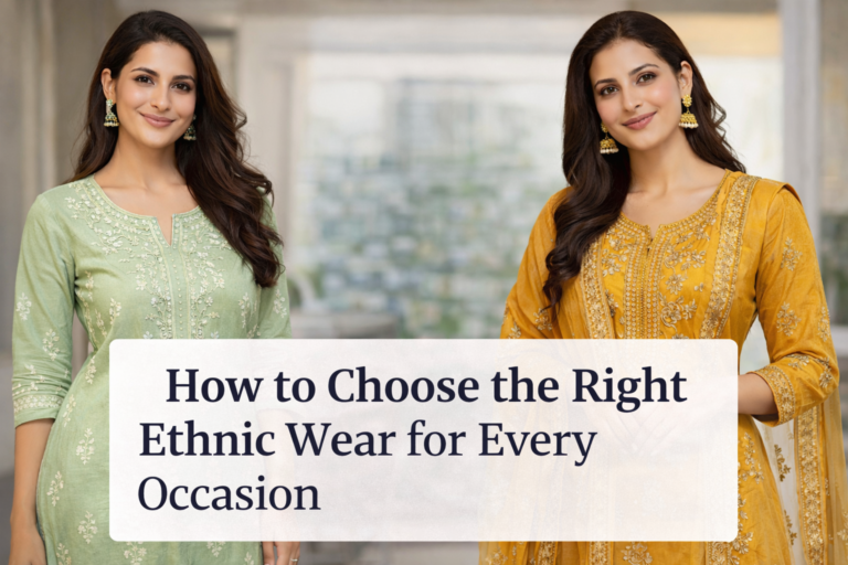 how to choose the right ethnic wear for every occasion